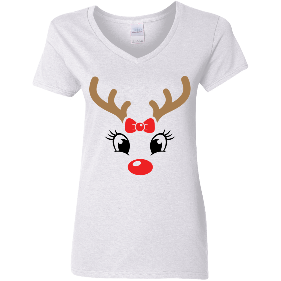 G500VL Ladies' 5.3 oz. V-Neck T-Shirt